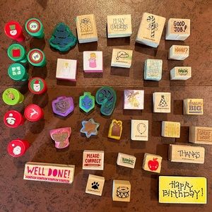 40 Teacher/ scrapbooking stamps